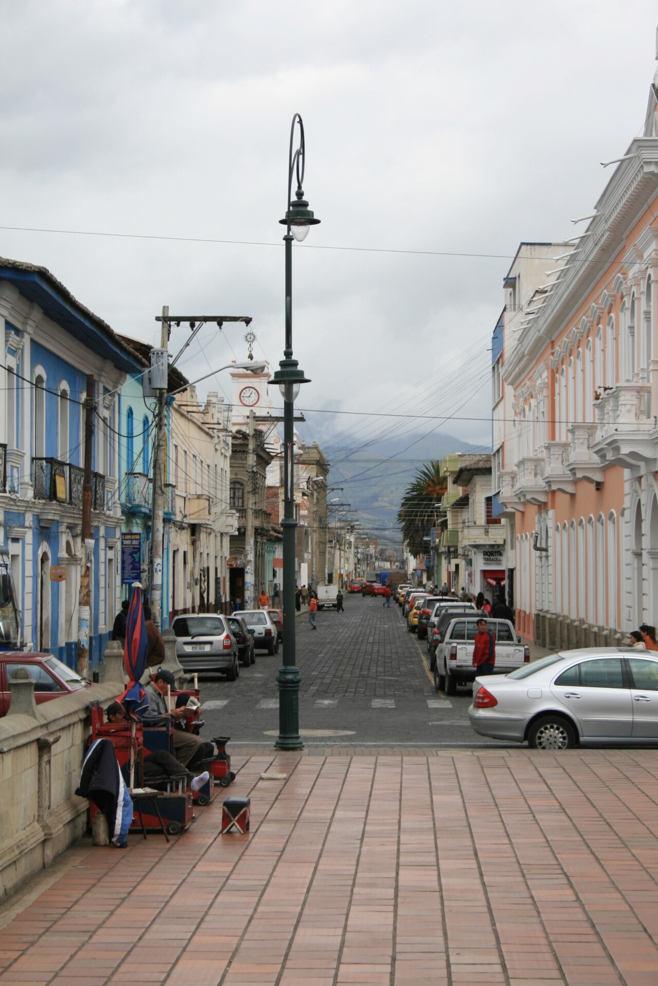 Una calle del centro de Baños